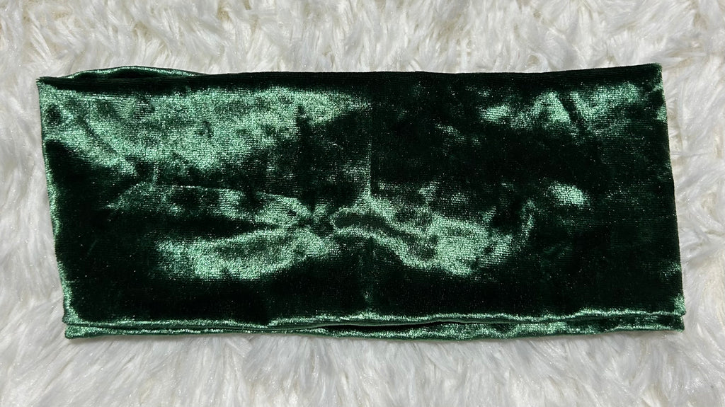Green Velvet Headband