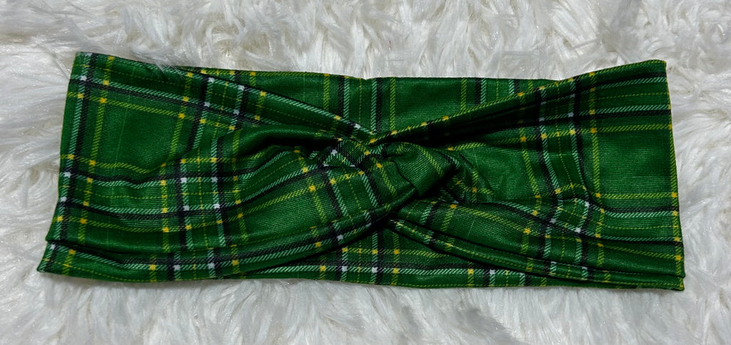 Irish Plaid Headband