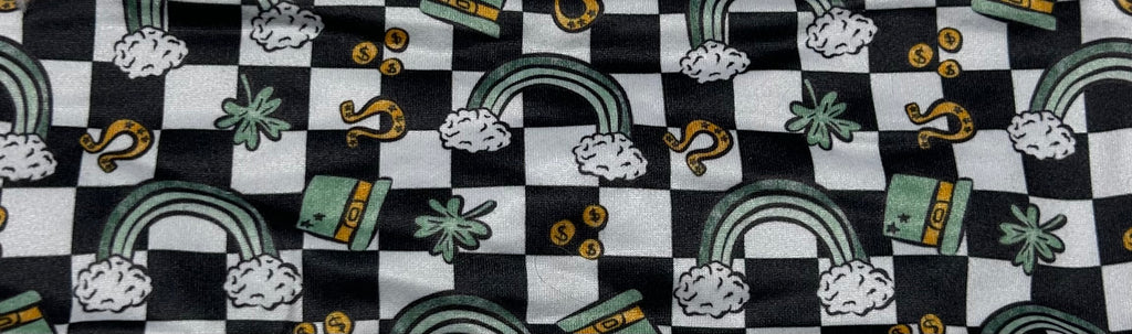 Luck of the Irish Checker Print Headband