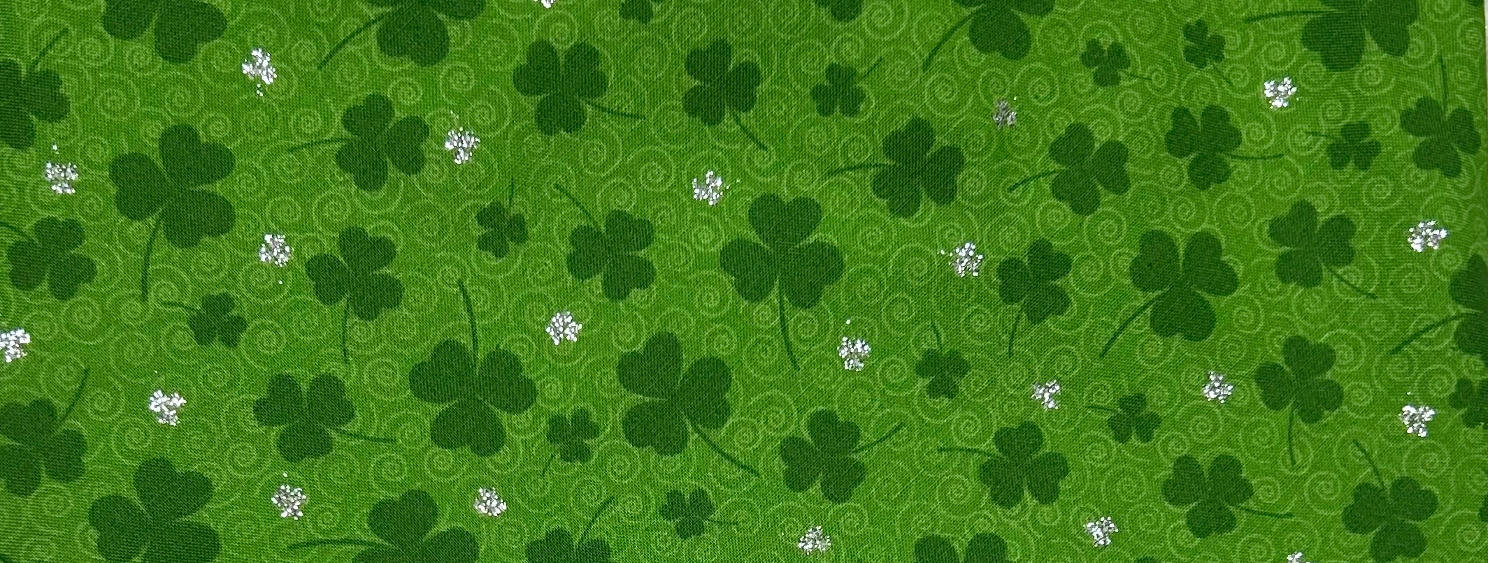 Shamrock with Sparkles Scrunchie Pet Bandana