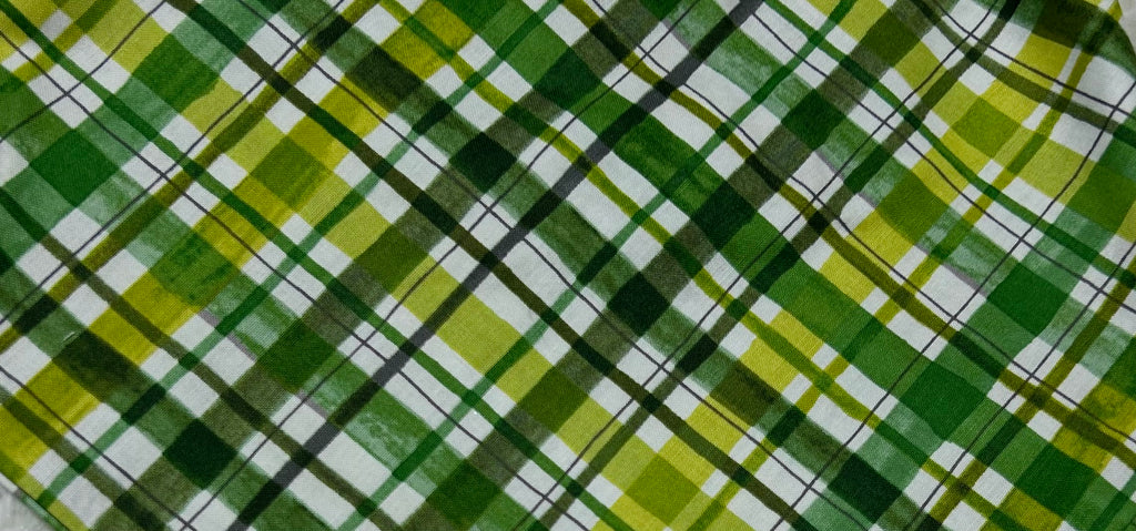 Irish Plaid Scrunchie Pet Bandana