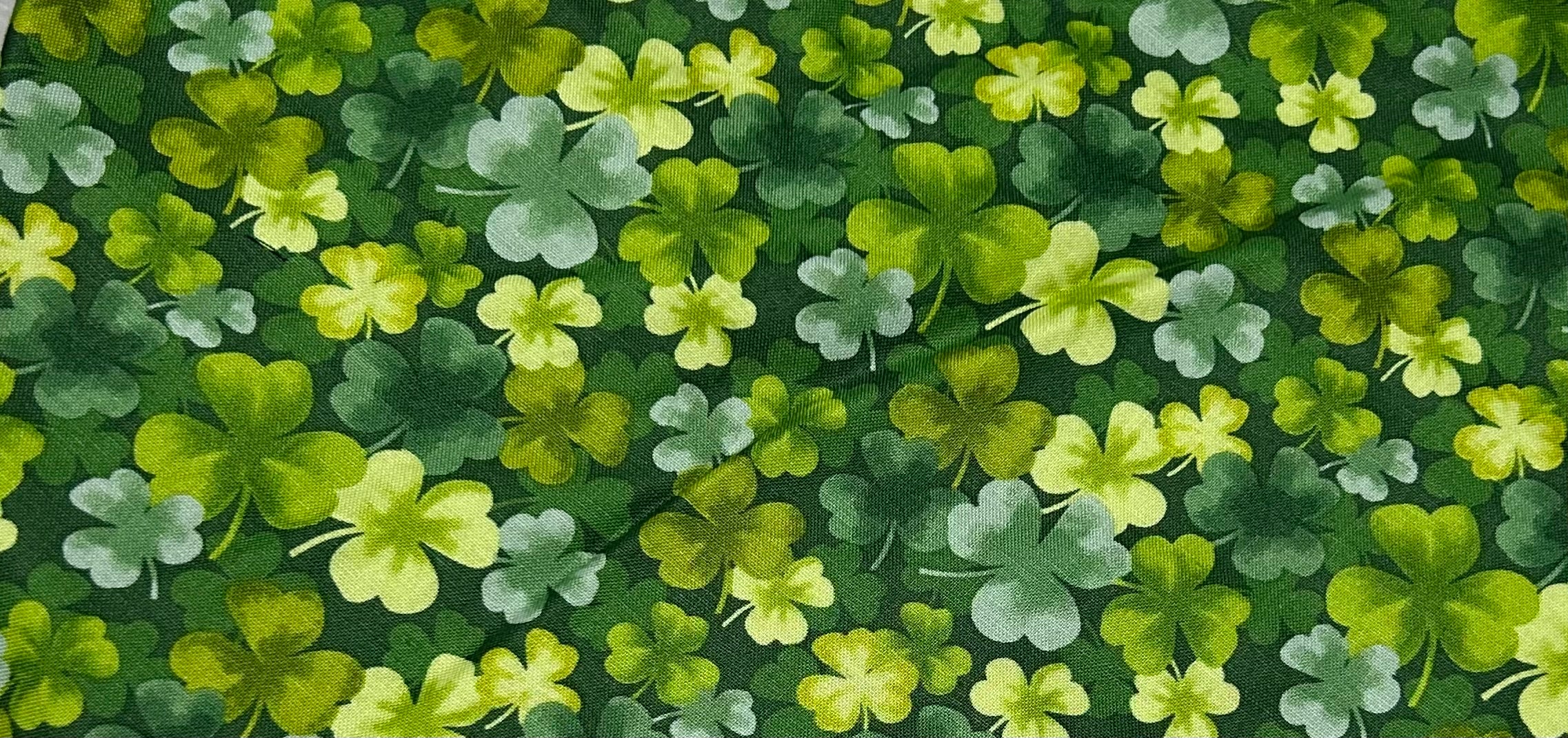 Watercolor Shamrocks Scrunchie Pet Bandana