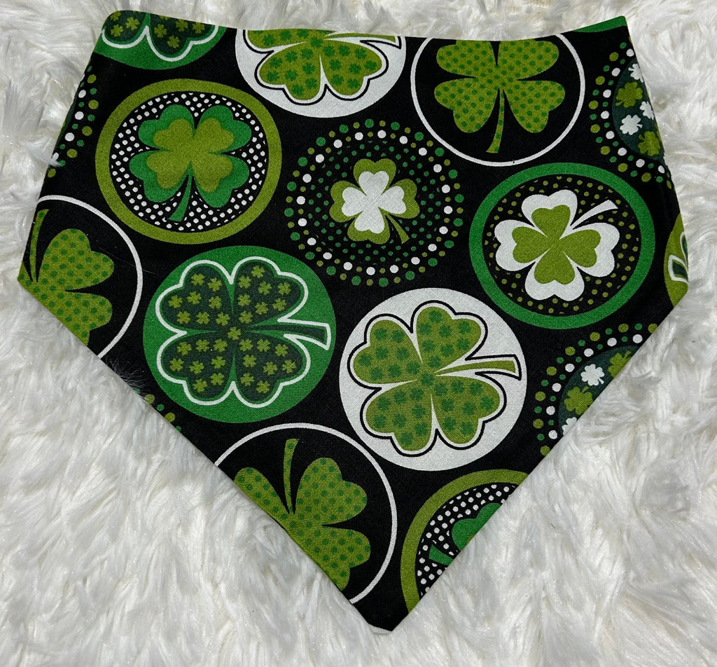 Shamrocks in Circles Pet Bandana