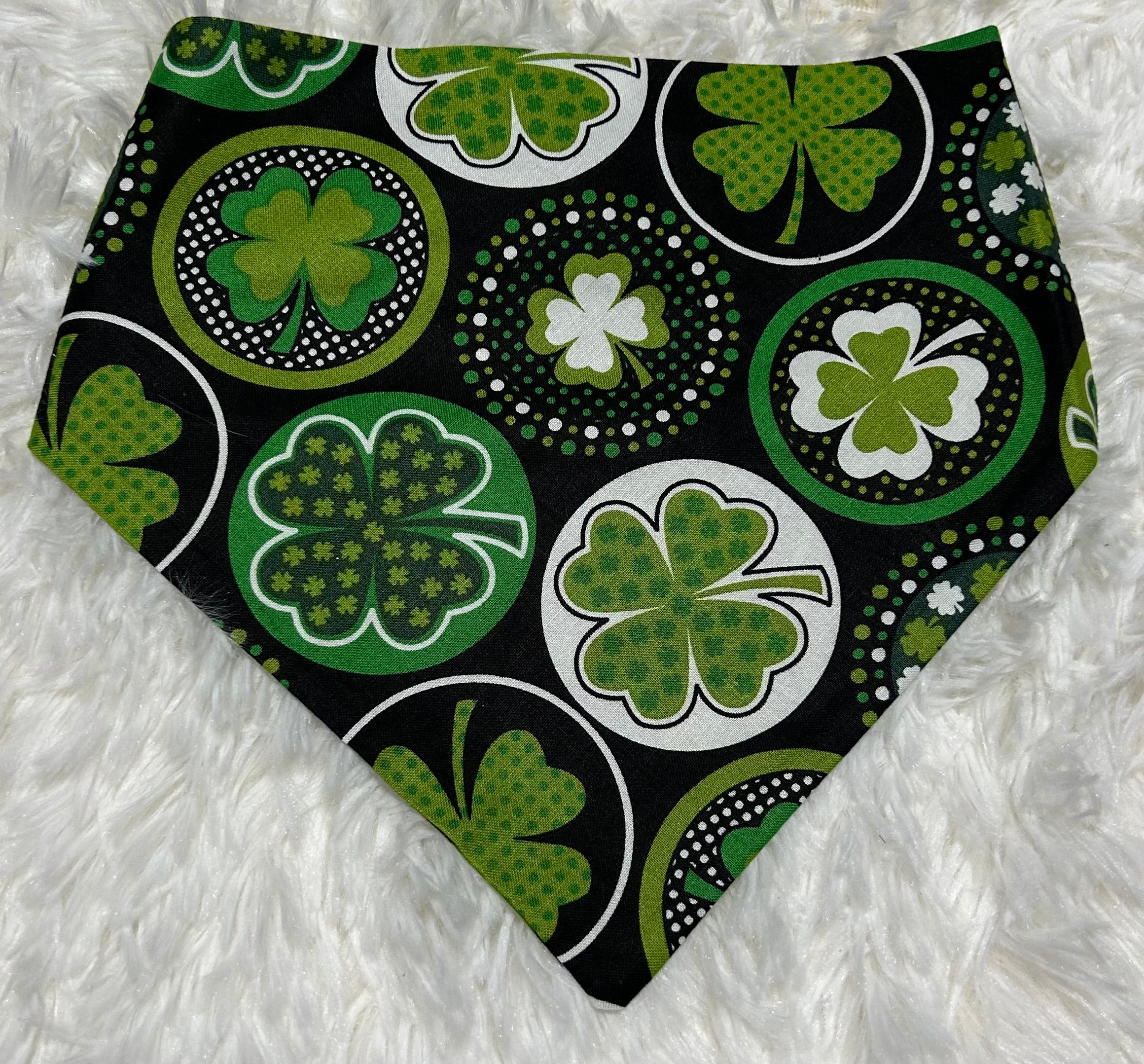 Shamrocks in Circles Pet Bandana