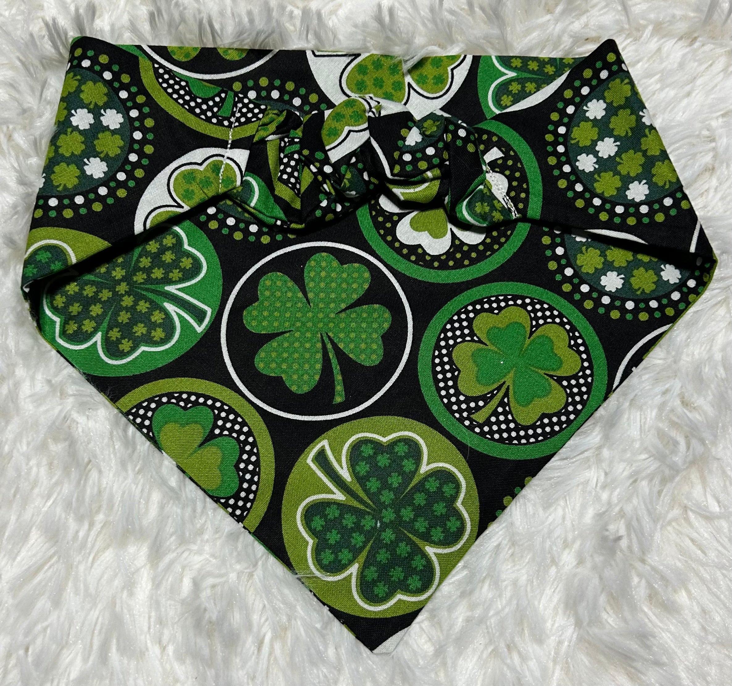 Shamrocks in Circles Pet Bandana