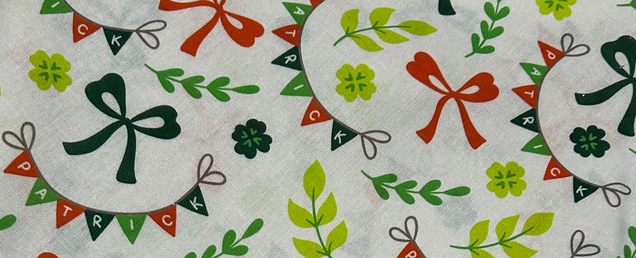 White St. Patrick’s Banners Scrunchie Pet Bandana