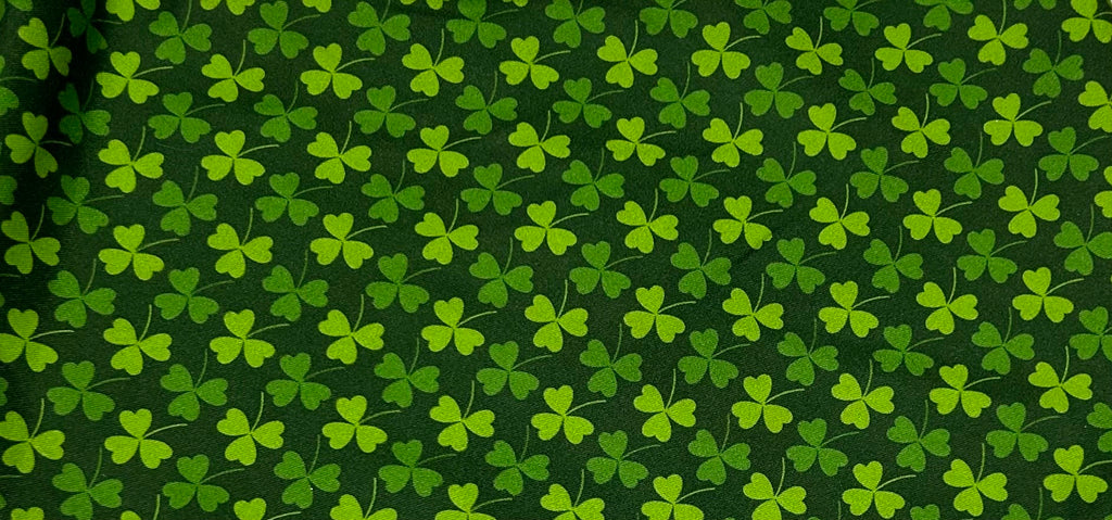 Shamrocks on Green Scrunchie Pet Bandana