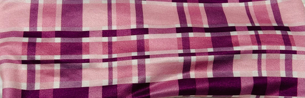 Pinks Plaid Headband