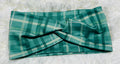 Sage Green Plaid Headband