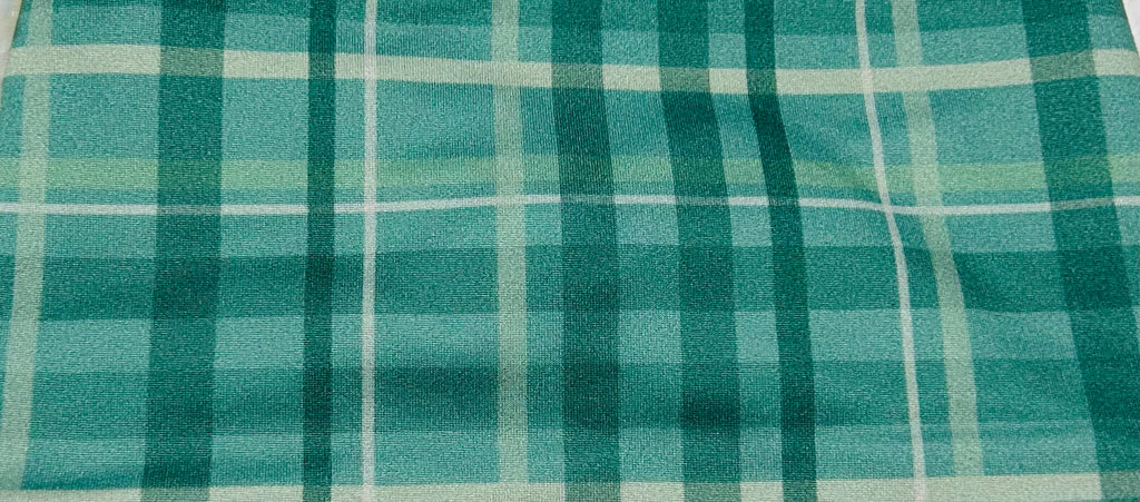 Sage Green Plaid Headband