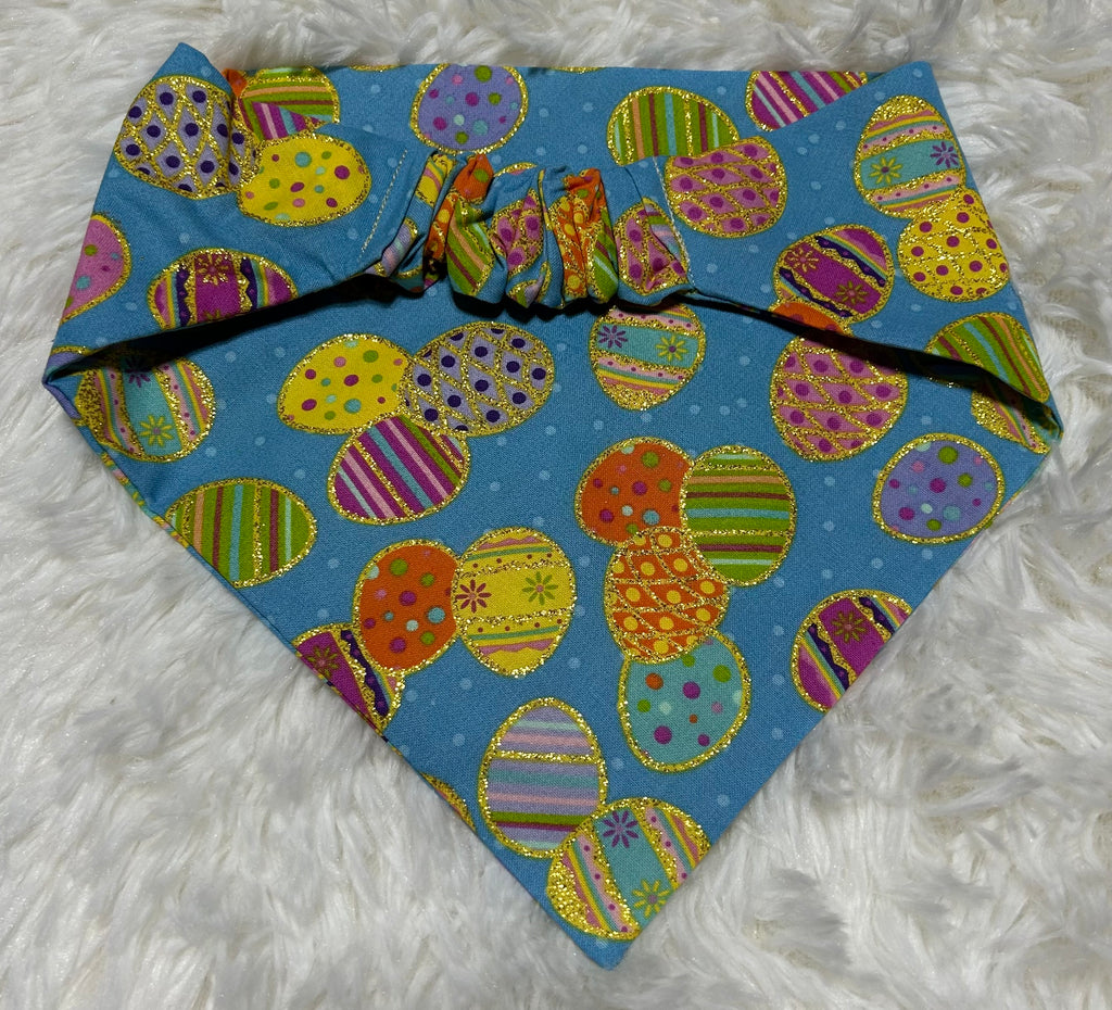 Foil Eggs Scrunchie Pet Bandana