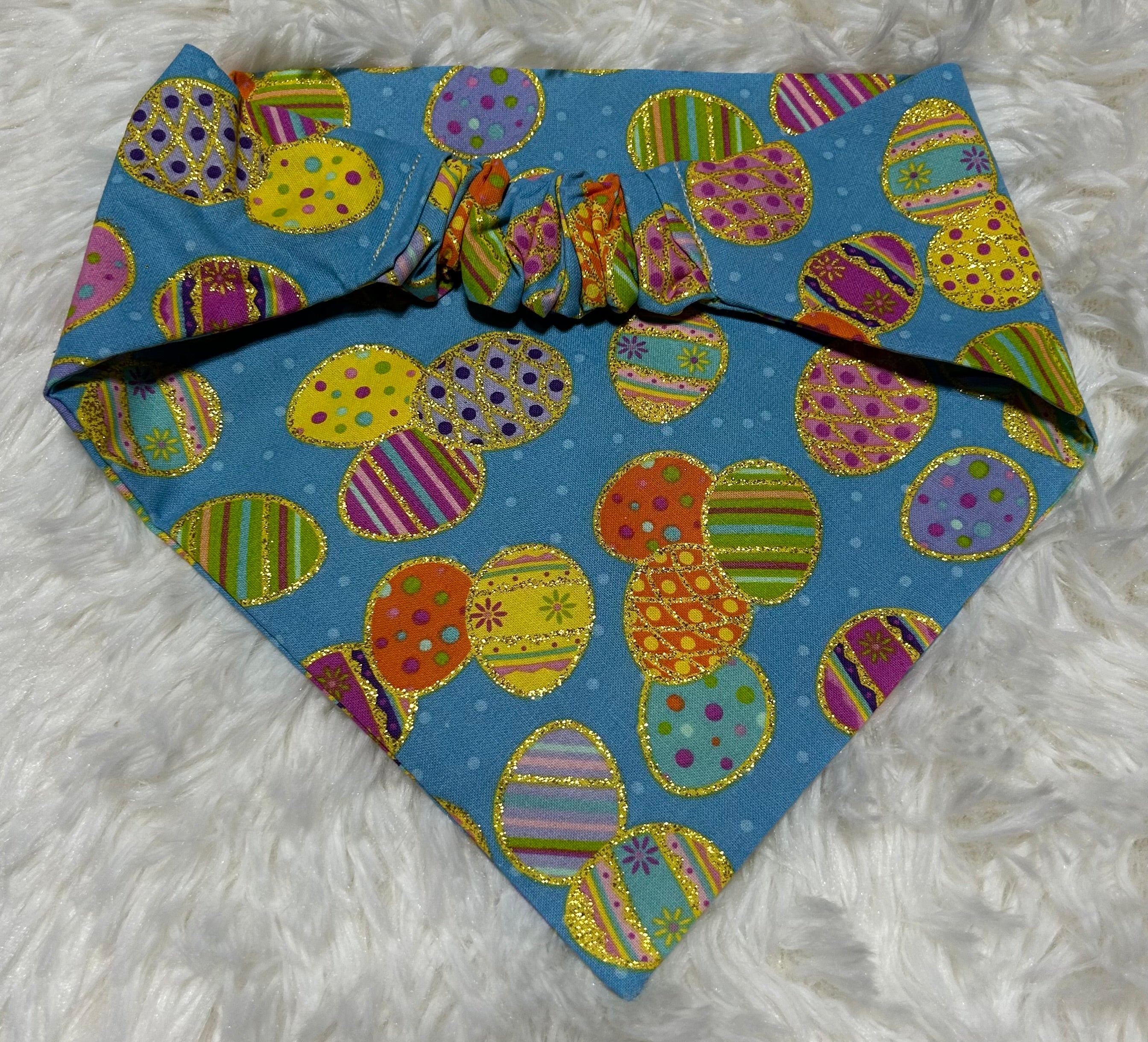 Foil Eggs Scrunchie Pet Bandana