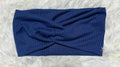 Dark Dusty Blue 4x2 Rib Headband