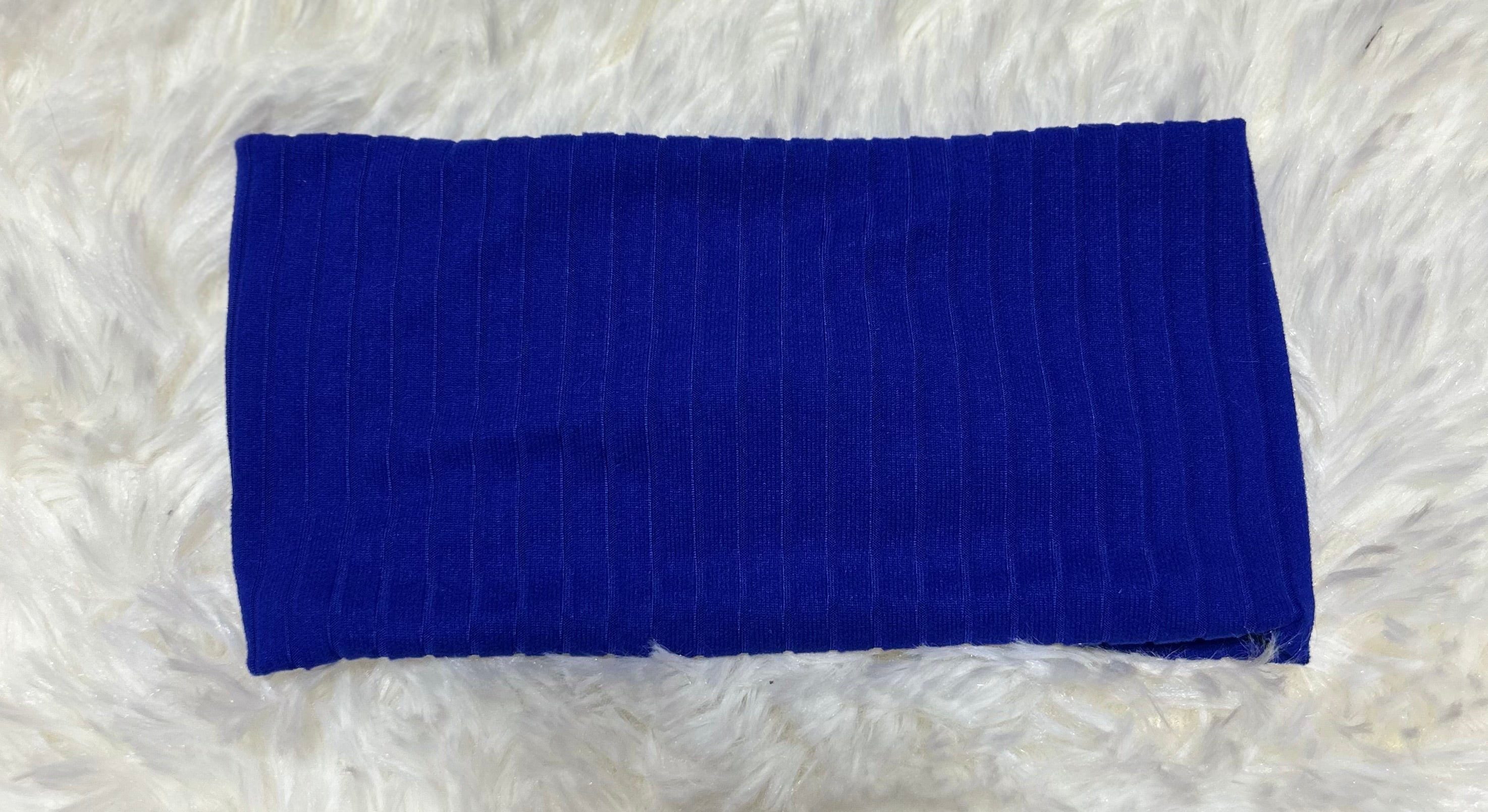 Dark Periwinkle Blue 8x2 Rib Headband