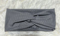 Grey 8x2 Rib Headband