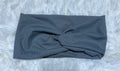 Medium Grey 4x2 Rib Headband