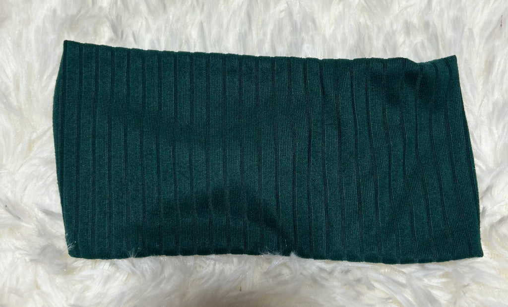 Dark Seafoam Green 8x2 Rib Headband