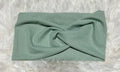 Light Seafoam Green 4x2 Rib Headband