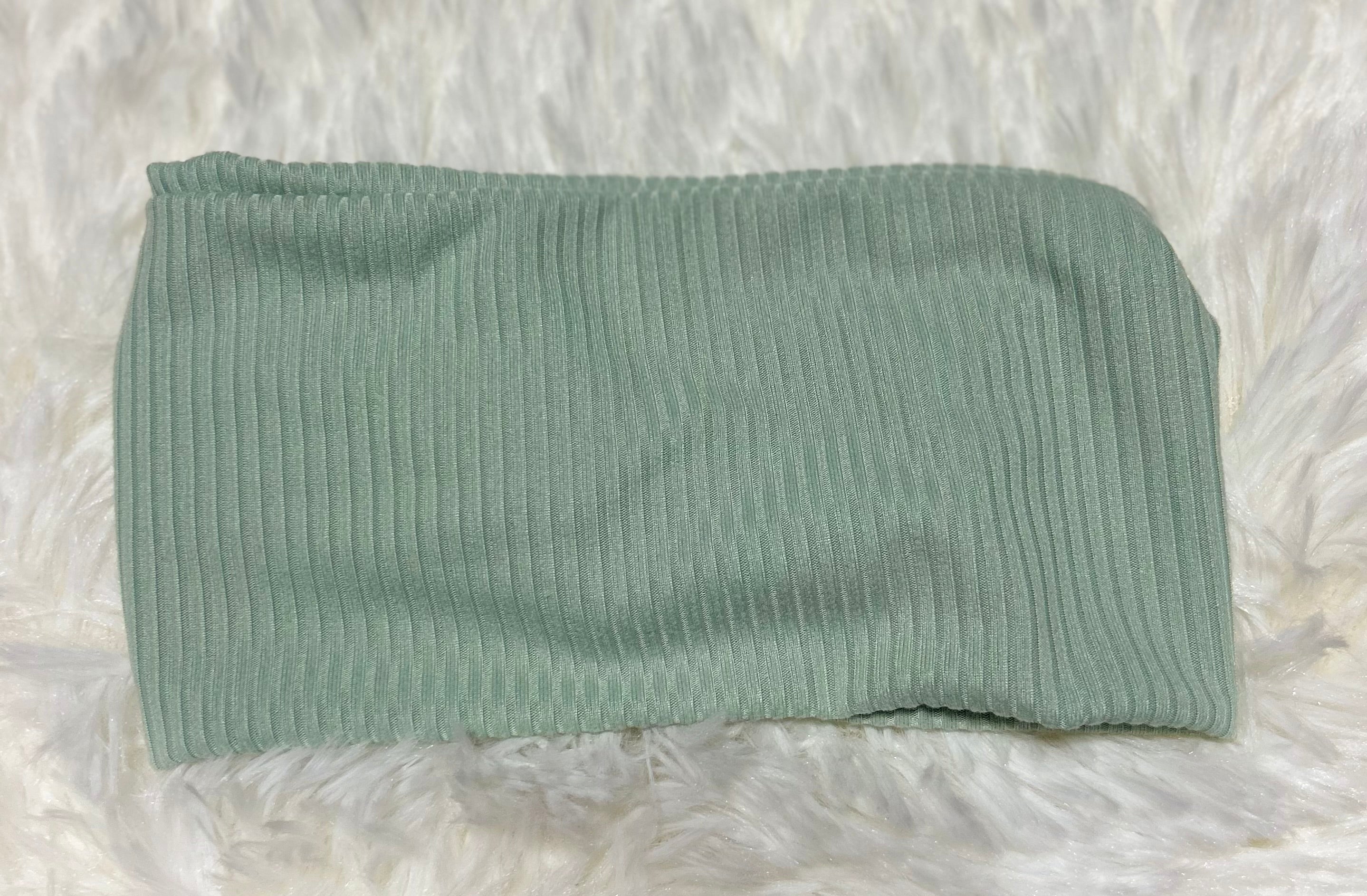 Light Seafoam Green 4x2 Rib Headband