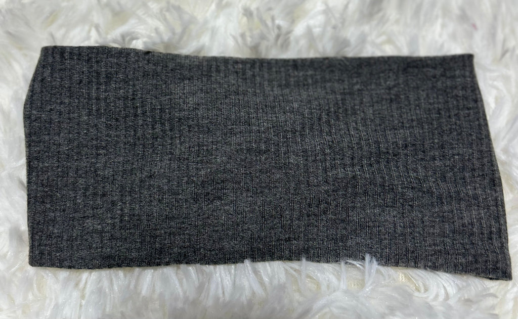 Smoky Grey 4x2 Rib Headband