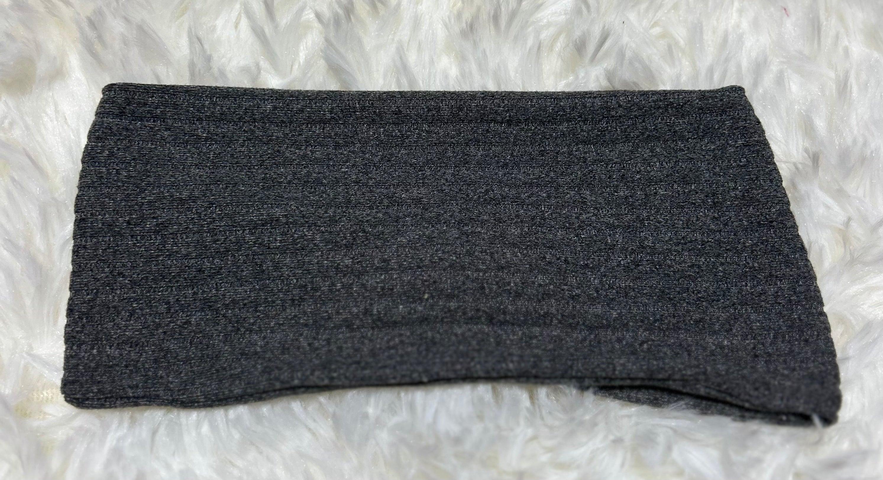 Smoky Grey 8x2 Rib Headband