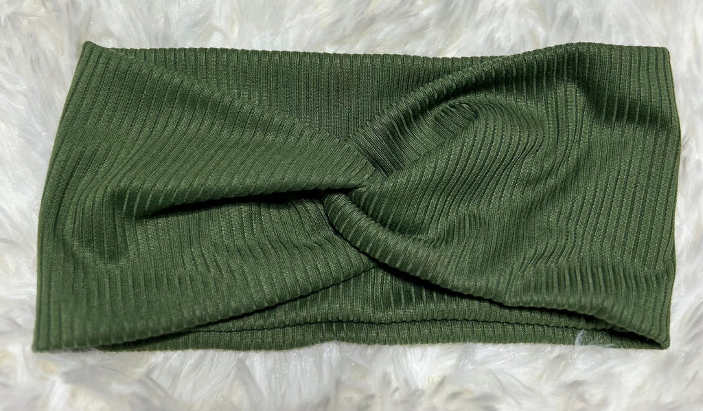 Medium Olive Green Headband