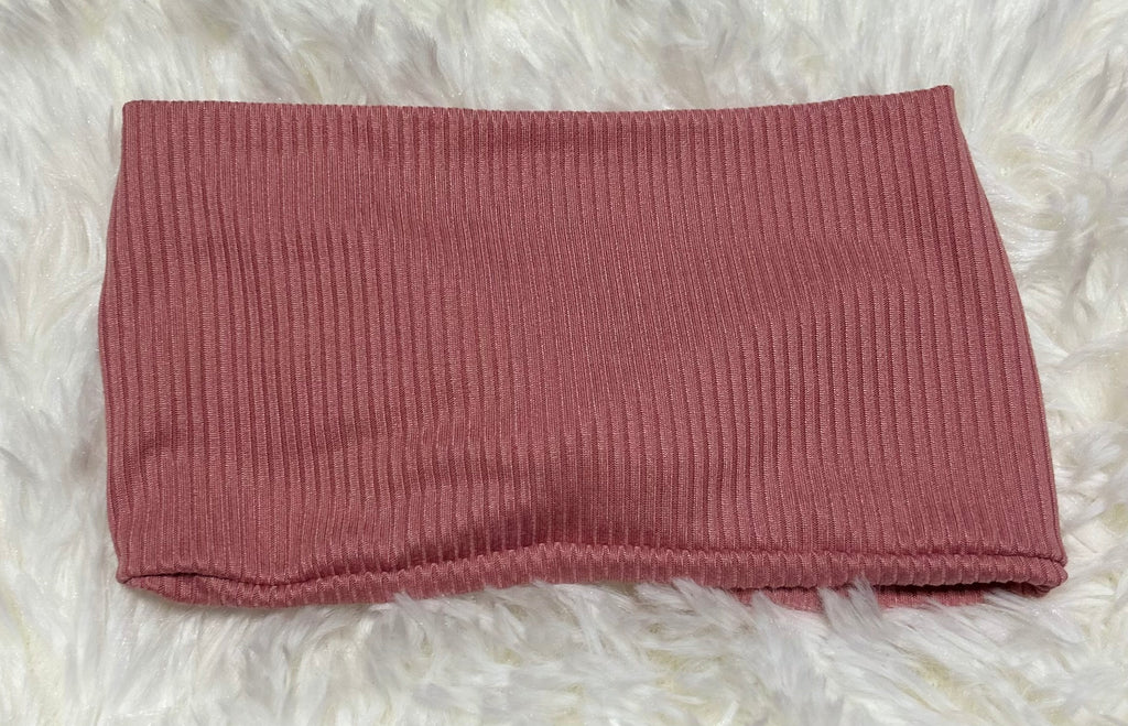 Light Pink 4x2 Rib Headband
