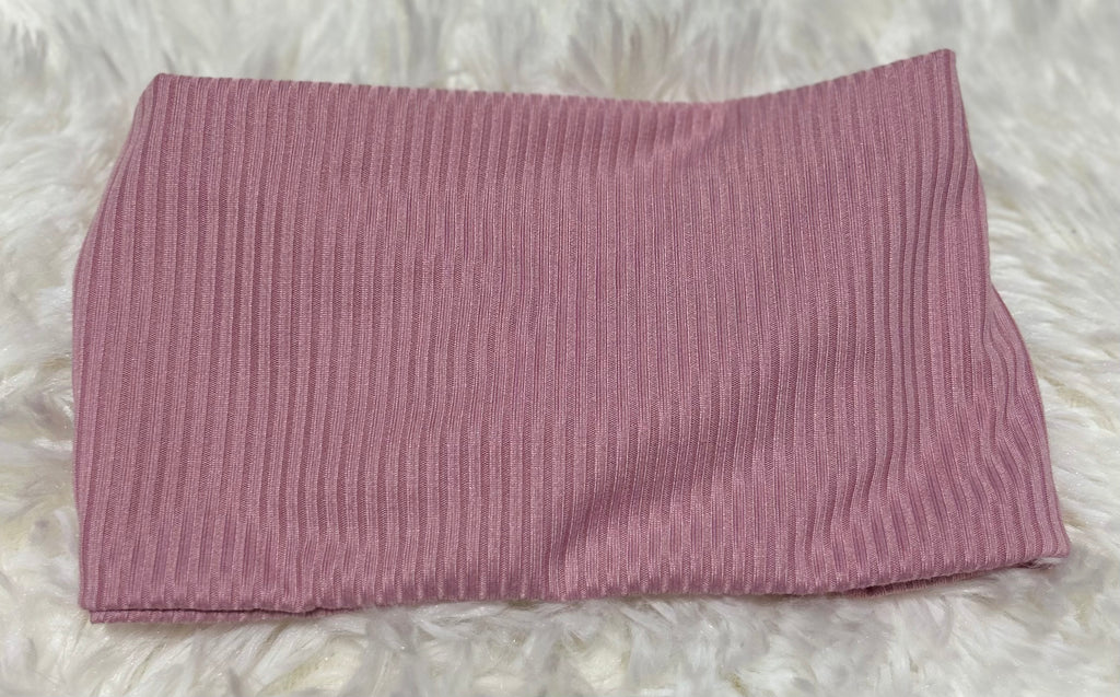 Dusty Pink 4x2 Rib Headband