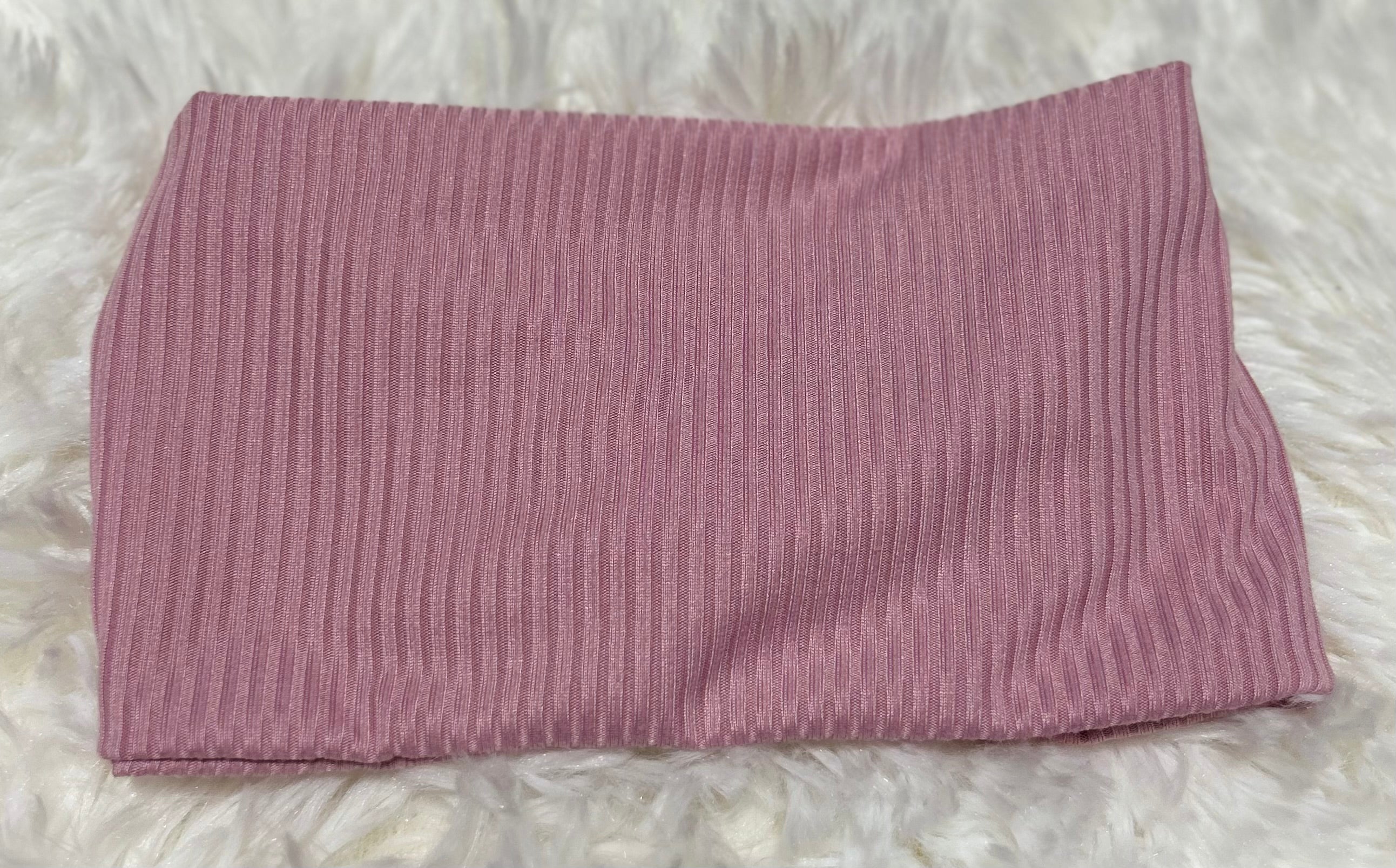 Dusty Pink 4x2 Rib Headband