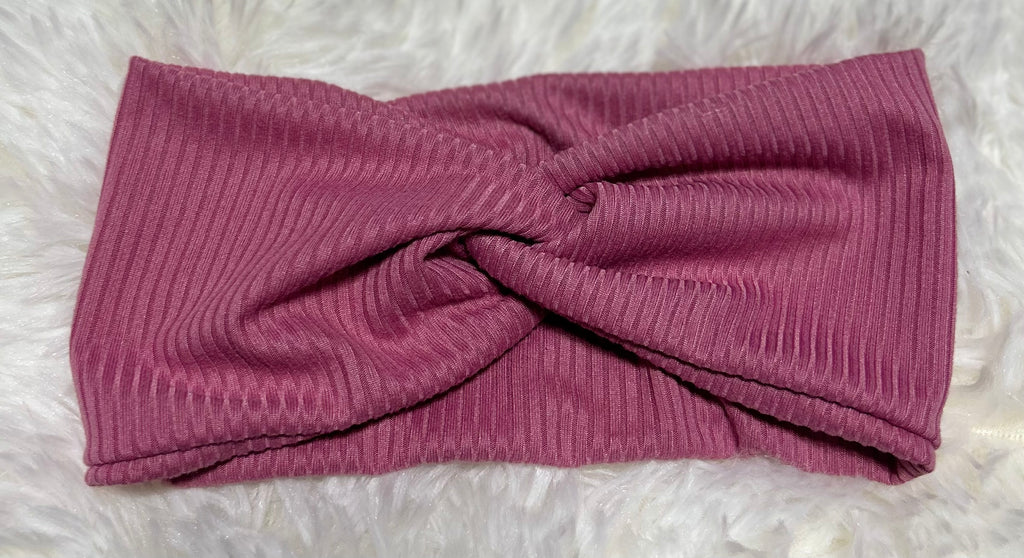 Sherbet Pink 4x2 Rib Headband