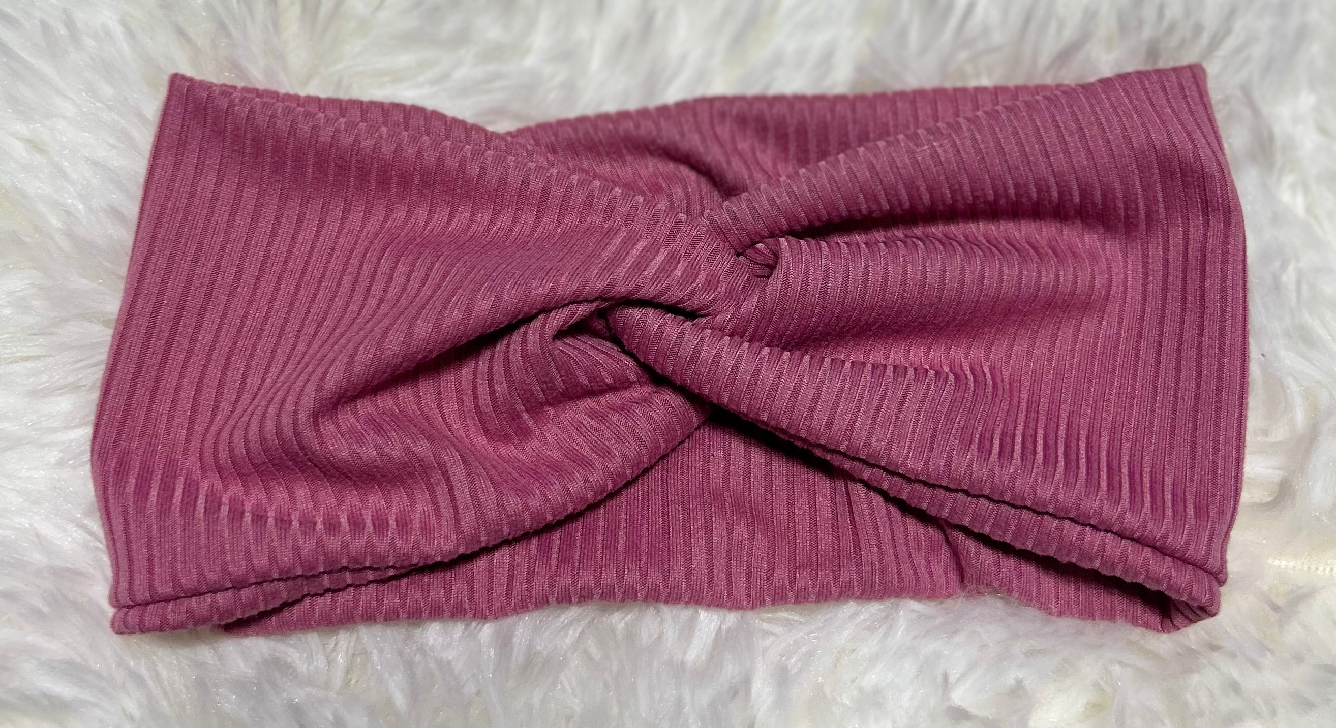 Sherbet Pink 4x2 Rib Headband