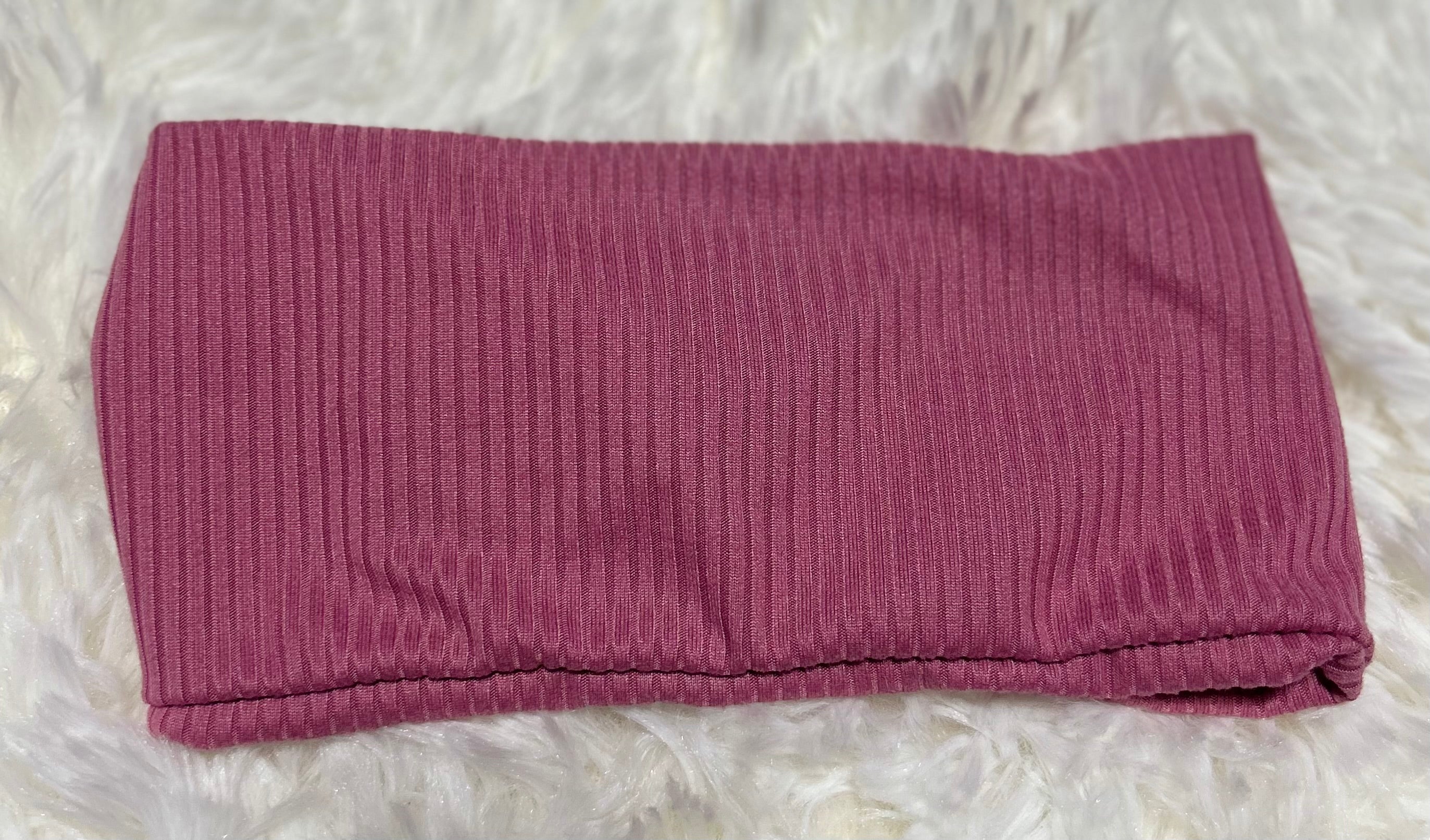Sherbet Pink 4x2 Rib Headband