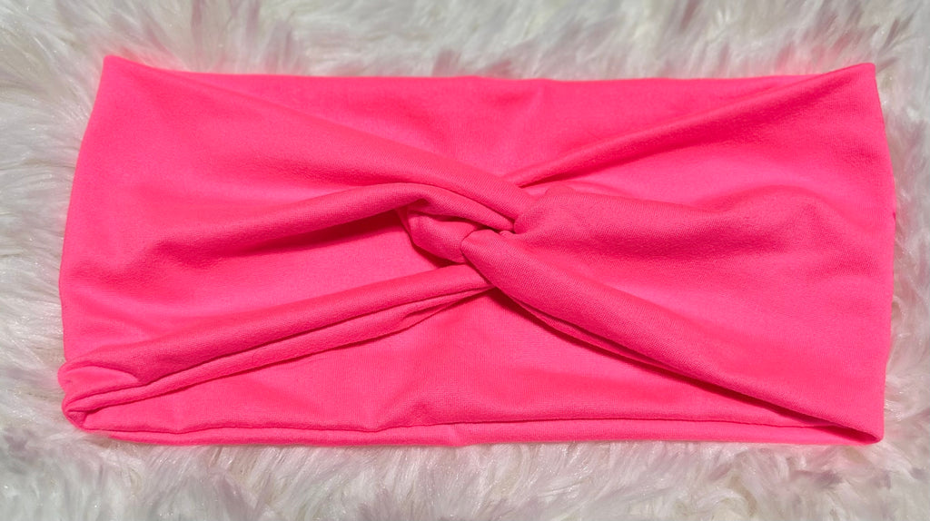Florescent Pink Headband