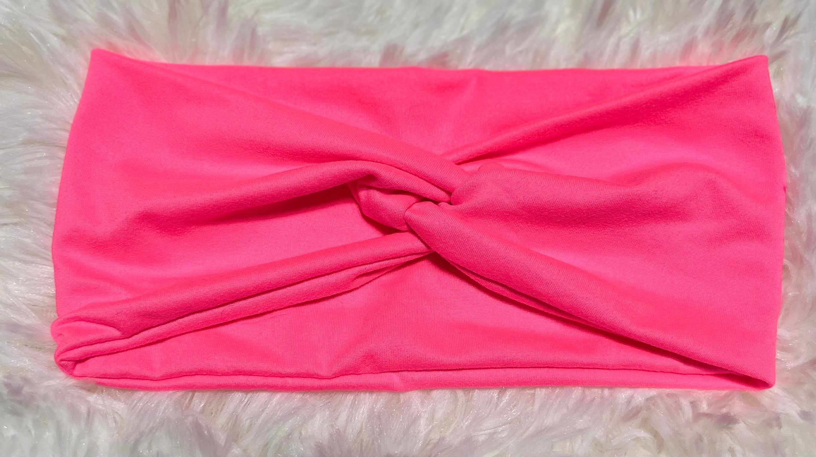Florescent Pink Headband