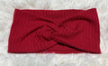 Red 8x2 Rib Headband