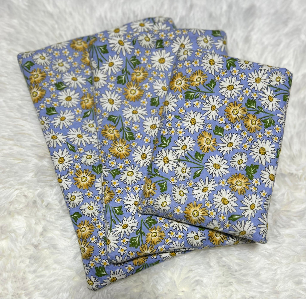 Daisy on Blue Book Sleeve