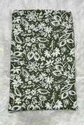 Flowers on Dark Green Book Sleeve