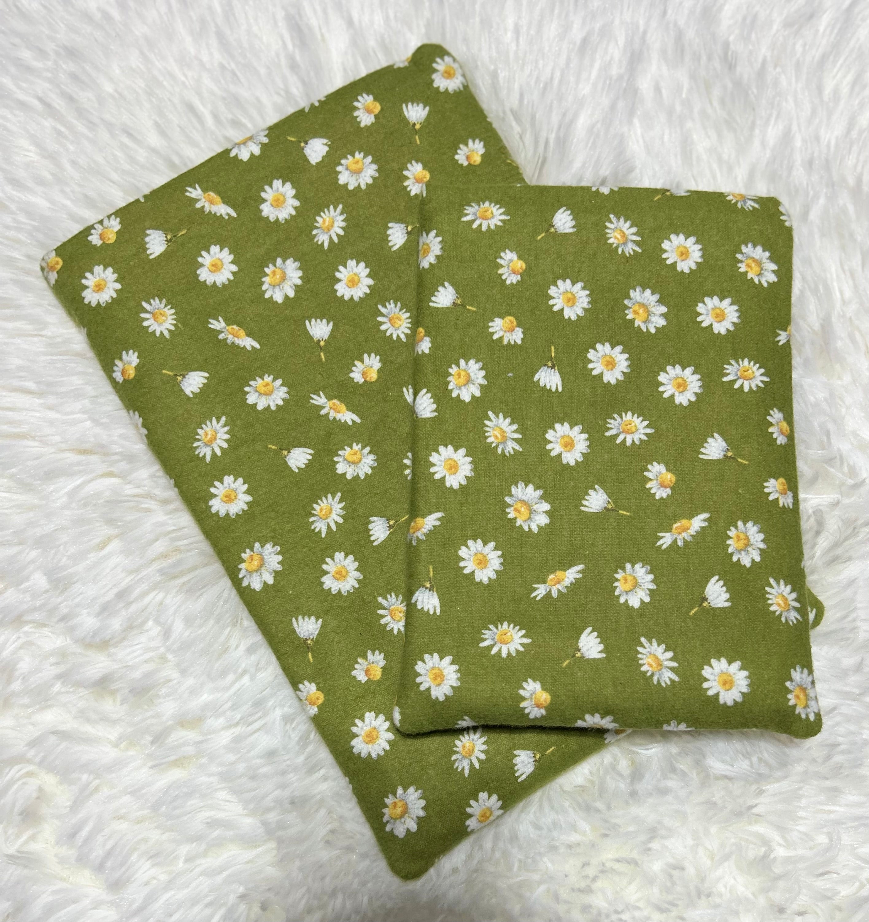 Flowers on Green Book Sleeve
