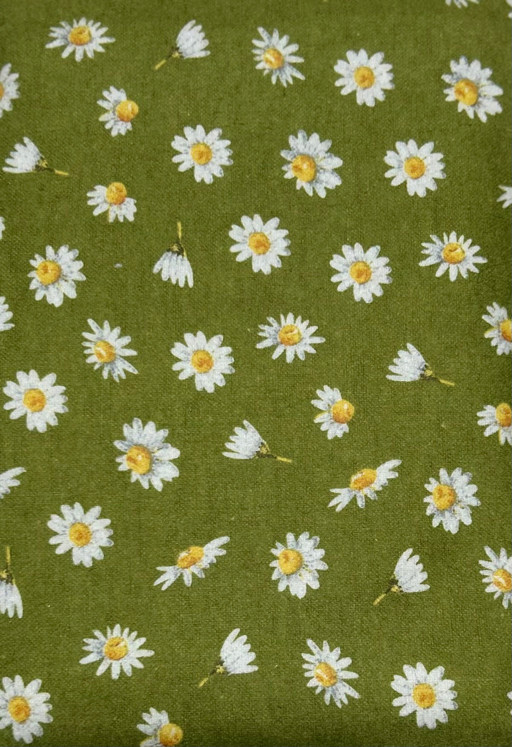 Flowers on Green Book Sleeve