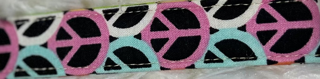 Peace Print Wristlet