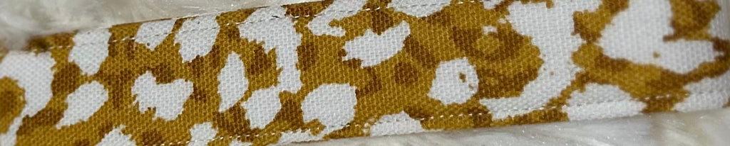 Mustard Cheetah Wristlet