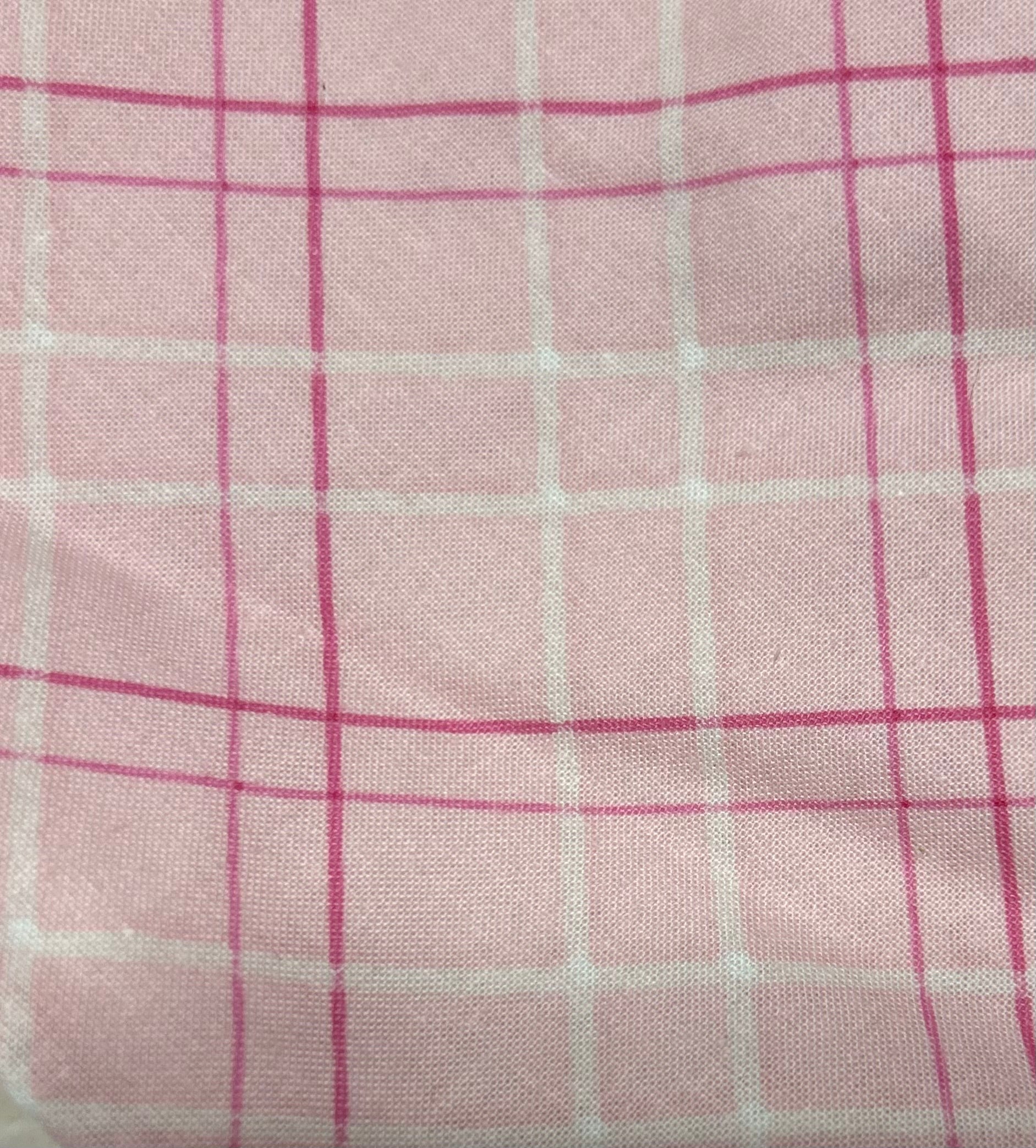 Pink Plaid Scrunchie Pet Bandana