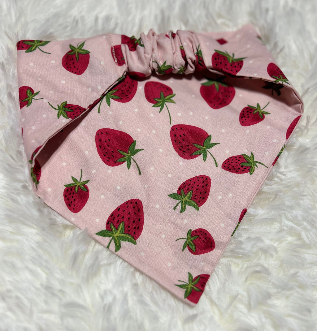 Strawberries (Large) Scrunchie Pet Bandana