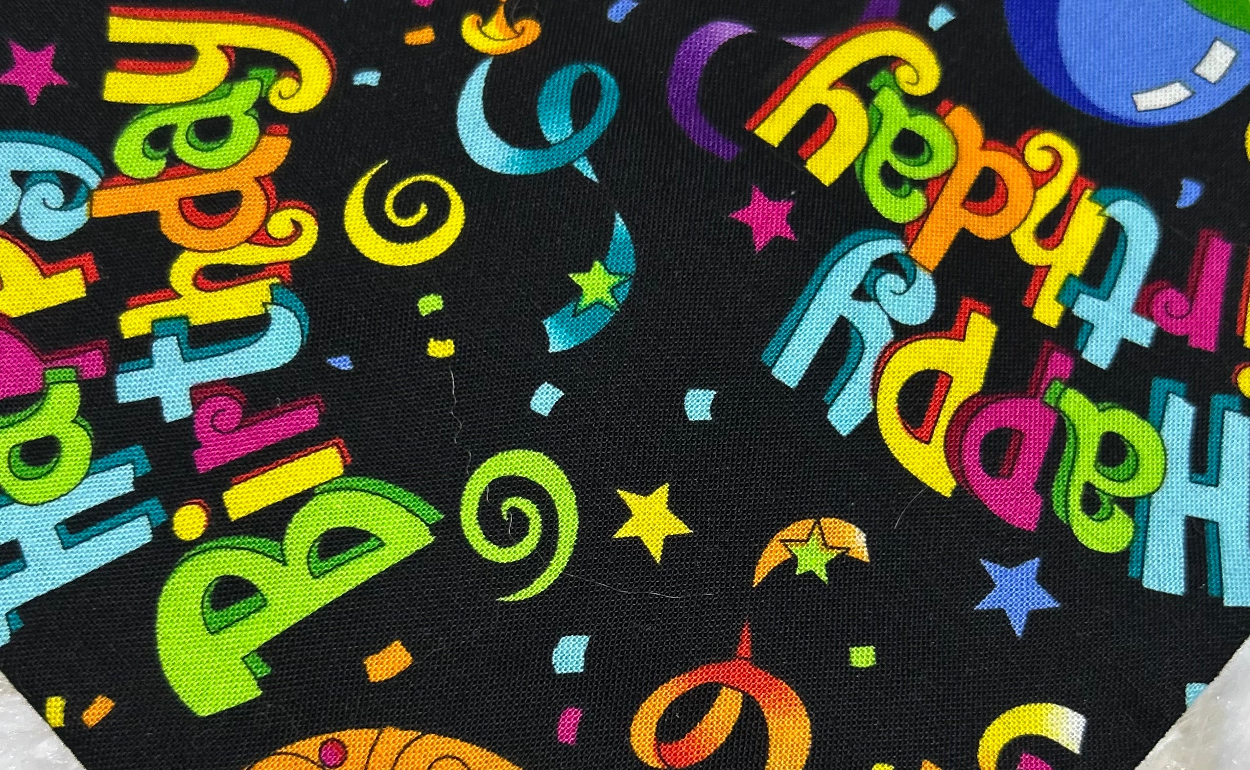 Happy Birthday Scrunchie Pet Bandana