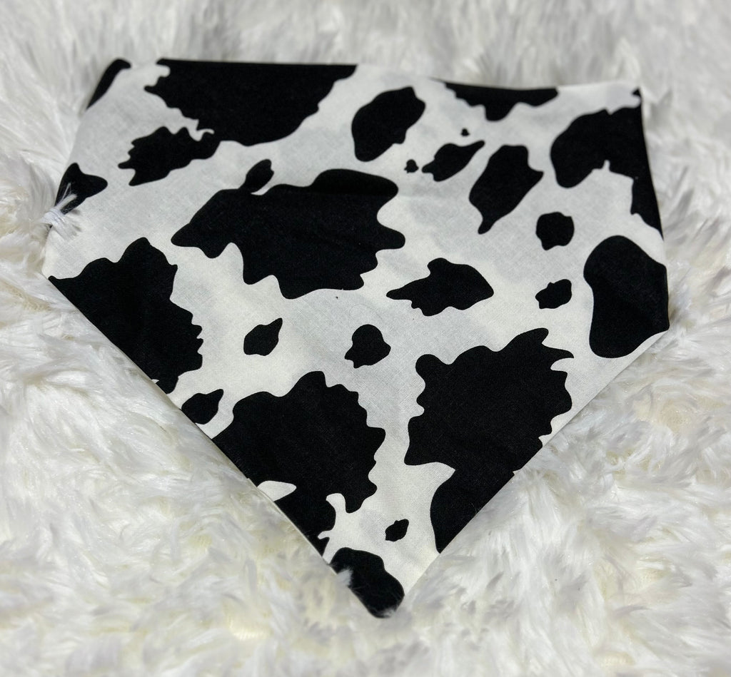 Cow Print Scrunchie Pet Bandana