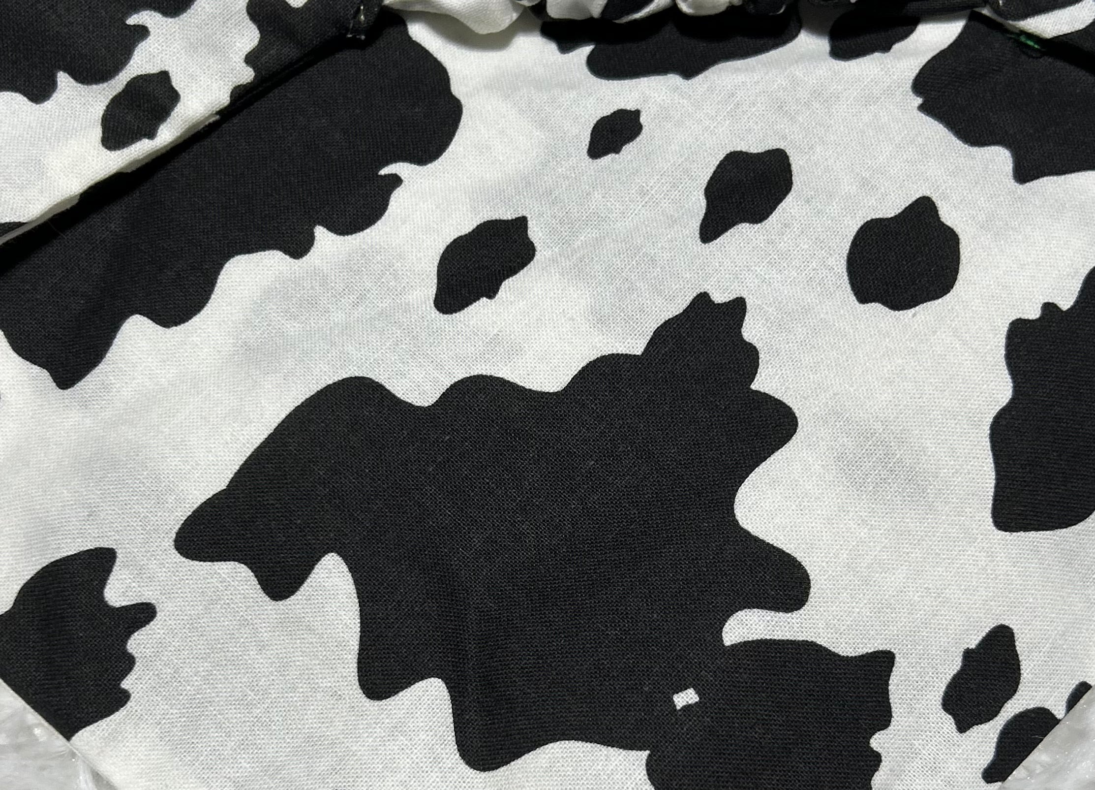 Cow Print Scrunchie Pet Bandana
