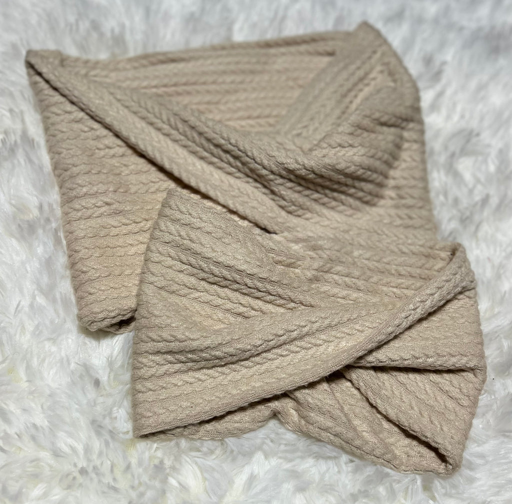 Ivory Cable Dickey Pet Scarf