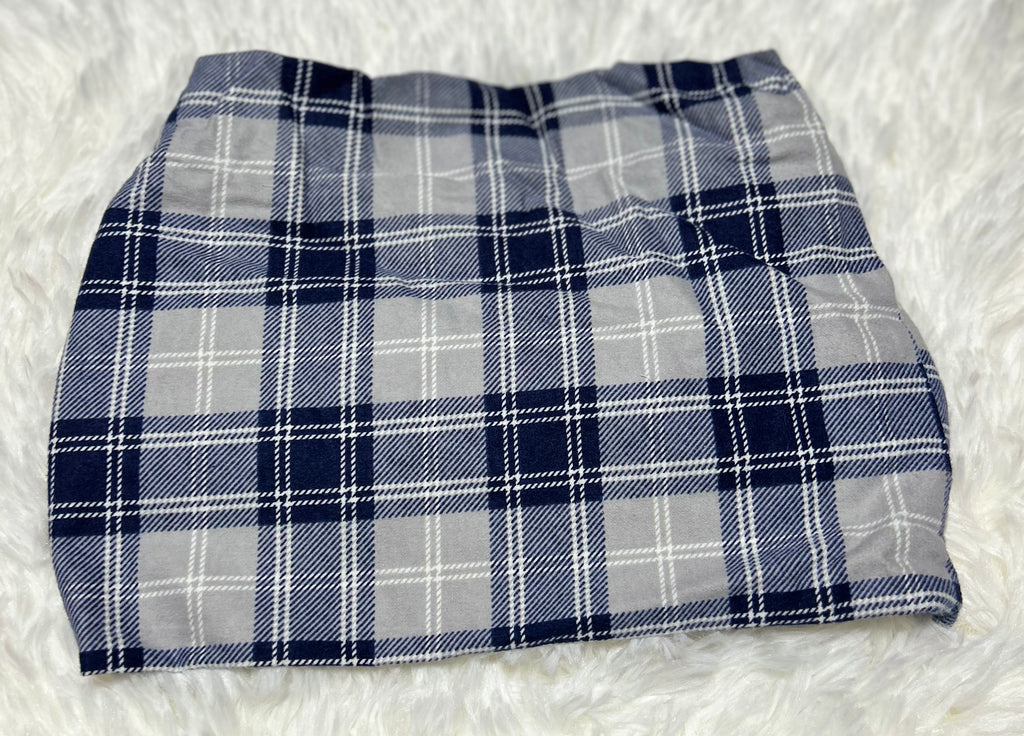 Blue Plaid Dickey Pet Scarf