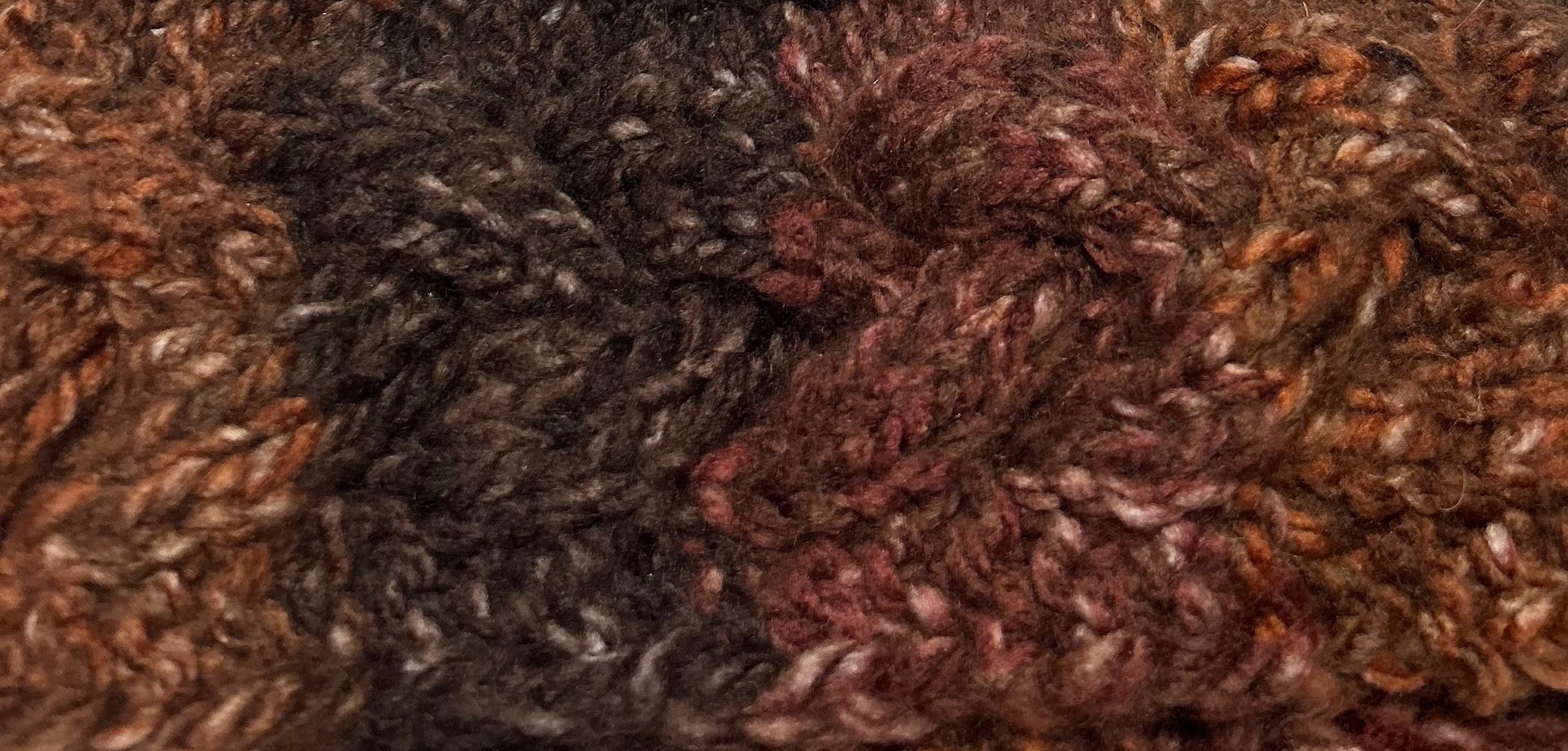 Knitted headband - brown ombré