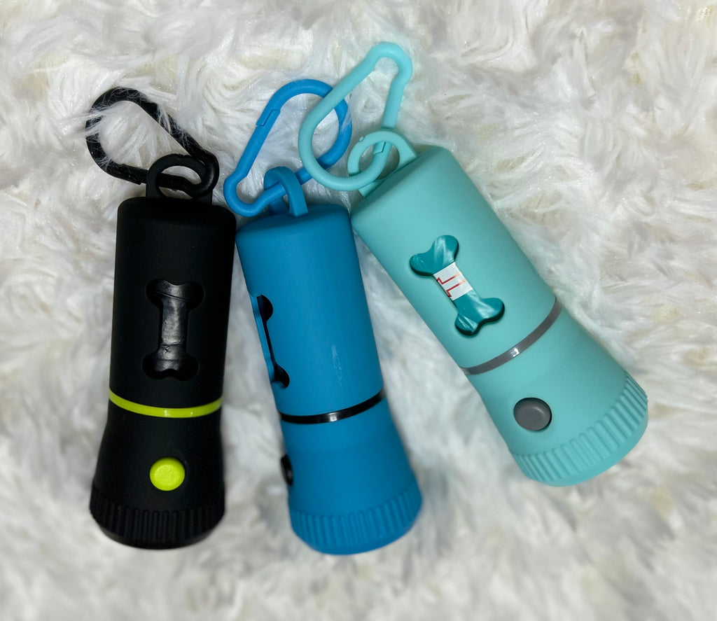 Dog Waste Bags Dispenser with Flashlight